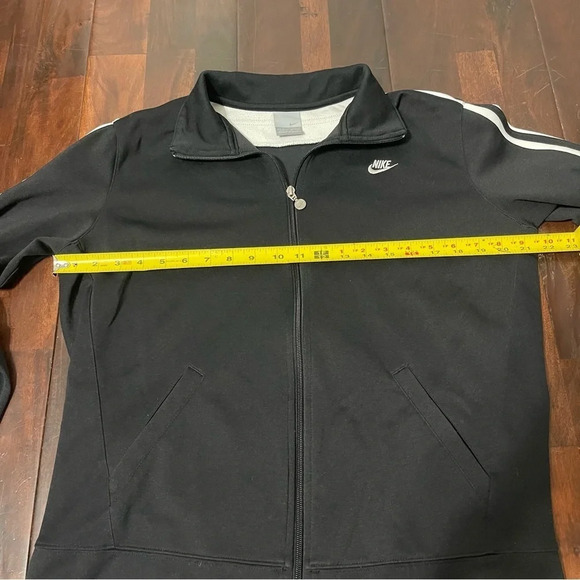 Vintage 90s Nike Track Jacket Women’s Size XL (16-18) Black And White Full Zip - Picture 6 of 14